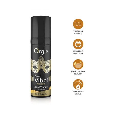 Lubricante vibrador sabor Piña Colada | Estimulación sexo oral