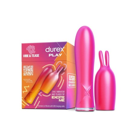Durex Vibe & Tease Conejito vibrador 2 en 1 | Comprar online Canarias
