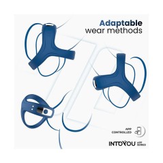 Anillo vibrador con app Rank azul | Juguetes sexuales para parejas