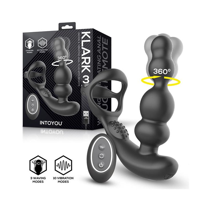 Klark Plug Anal con Vibración y Anillo para Pene | MeproBocas