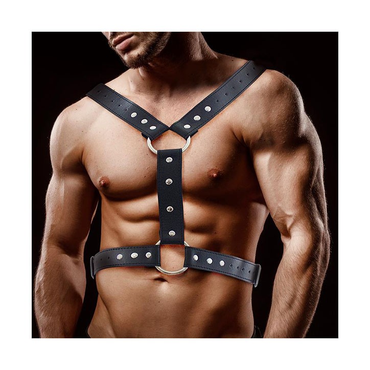 Fabrio, Arnés Bondage Masculino de Cuero Vegano | Compra Online