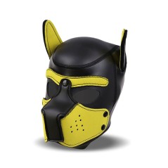 Máscara de Perro BDSM Hound de Neopreno con Hocico Extraíble