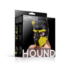 Máscara de Perro BDSM Hound de Neopreno con Hocico Extraíble