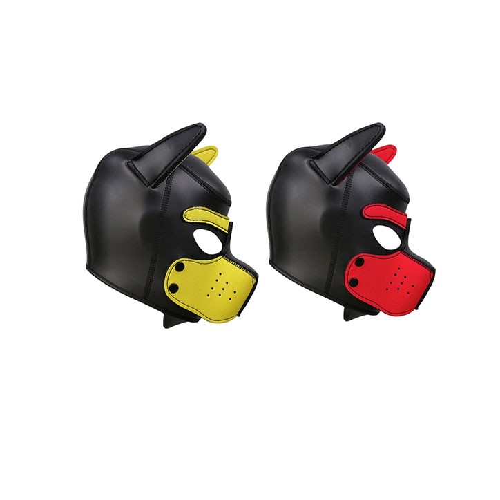 Máscara de Perro BDSM Hound de Neopreno con Hocico Extraíble