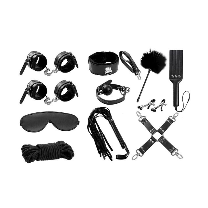Set Bondage 11 Piezas Negro | Intoyou BDSM Line