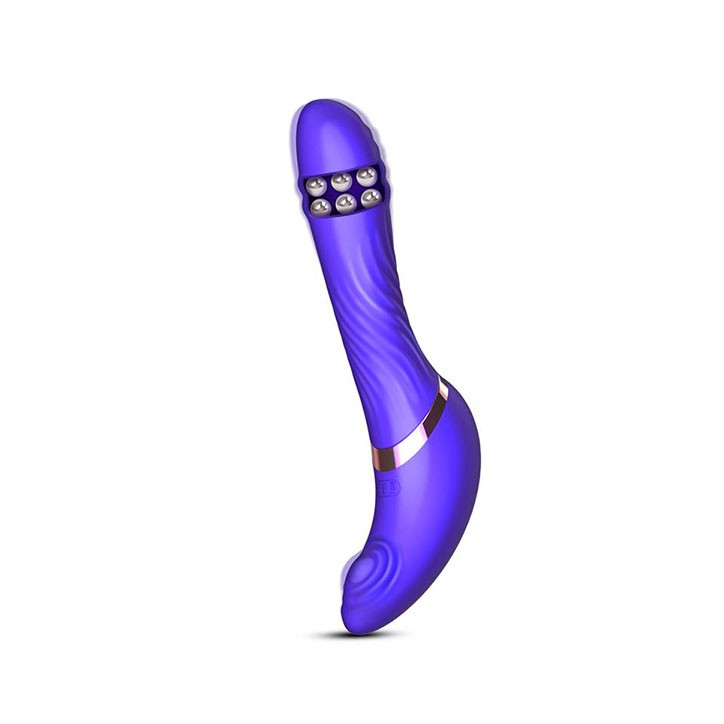 Rayden Vibrador con Bolas Internas y Pulsación | Doble estimulación