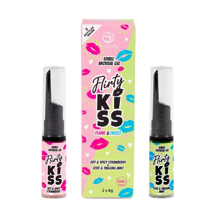 Flirty Kiss de Secretplay – Geles Sexo Oral Fresa y Menta