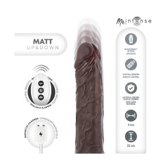 Dildo realista con vibración y empuje automático MR Intense | Matt
