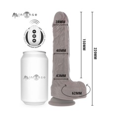 Dildo realista con vibración y empuje automático MR Intense | Matt