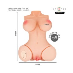 Vero Torso Vagina con Succión, Calor y Vibración | Masturbador Realista