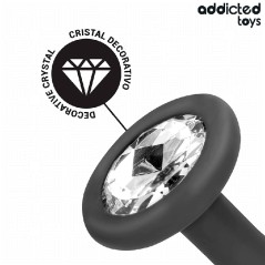 Set de 3 Plugs Anales de Silicona con Joya | Addicted Toys
