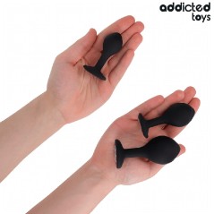 Set de 3 Plugs Anales de Silicona con Joya | Addicted Toys